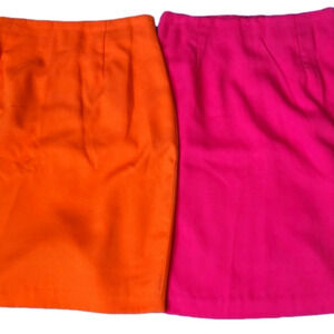Juniors Skirts - Pink ๐ NWTags Orange ๐งก Like New . Dillard's Size 7 Lined